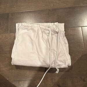 brandy melville linen stripped pants